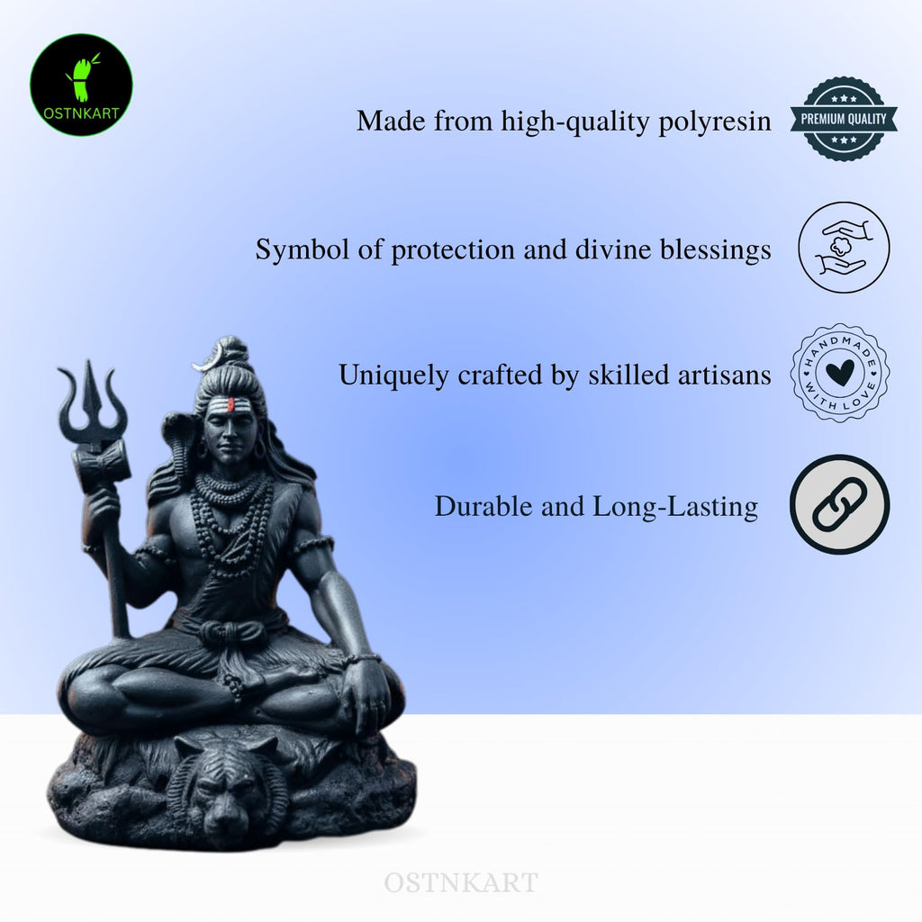 Shiva Statue Car Dashboard Idol 3.5 Inch