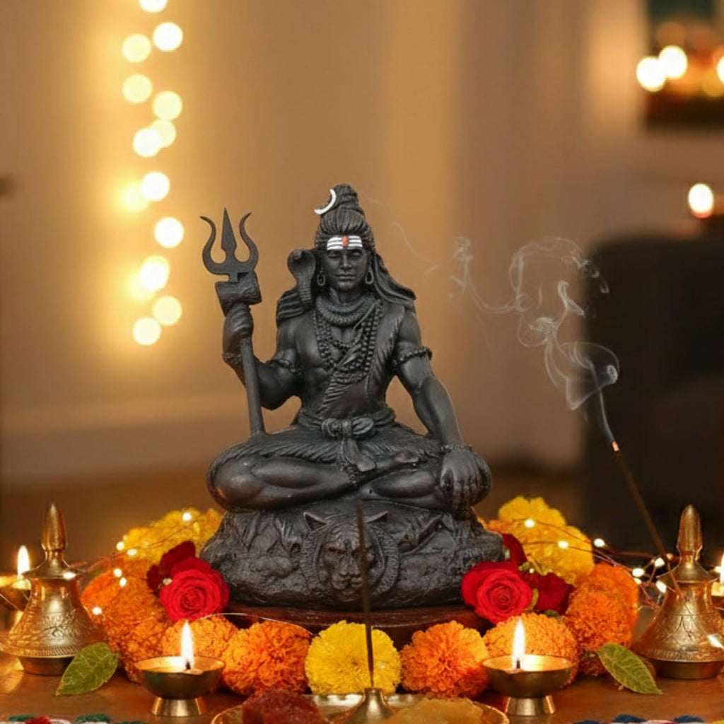 Shiva Statue Car Dashboard Idol 3.5 Inch