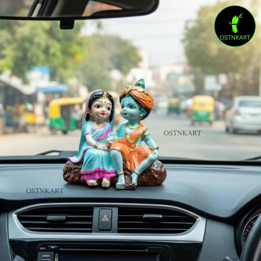 Radha Krishna Idol | 4 Inch Polyresin