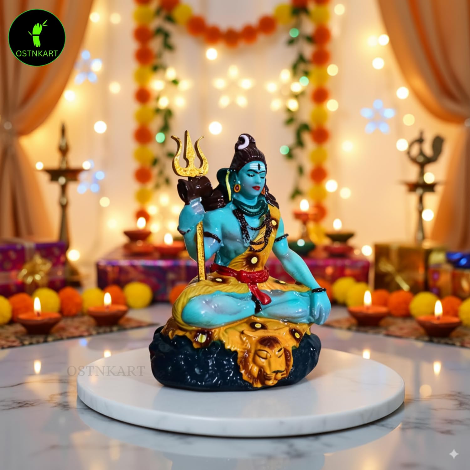 Shiva Statue for Car Dashboard & Home Decor | 3.5 Inch Resin