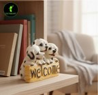 Welcome Dog Resin Showpiece – Cute Home Decor (4×5.5”) - OSTNKART
