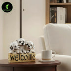 Welcome Dog Resin Showpiece – Cute Home Decor (4×5.5”) - OSTNKART
