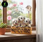 Welcome Dog Resin Showpiece – Cute Home Decor (4×5.5”) - OSTNKART