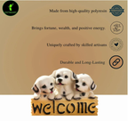 Welcome Dog Resin Showpiece – Cute Home Decor (4×5.5”) - OSTNKART
