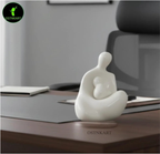 Mother & Baby Resin Statue – 4.5” (White) - OSTNKART