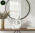 Mother & Baby Resin Statue – 4.5” (White) - OSTNKART