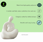 Mother & Baby Resin Statue – 4.5” (White) - OSTNKART
