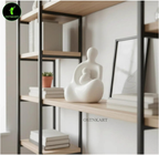 Mother & Baby Resin Statue – 4.5” (White) - OSTNKART